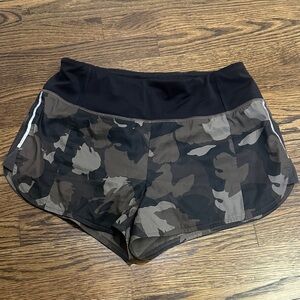 Athleta Camo and Black Athletic Shorts